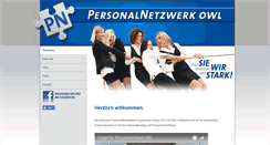 Desktop Screenshot of personalnetzwerkowl.de