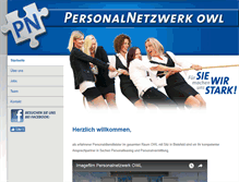 Tablet Screenshot of personalnetzwerkowl.de